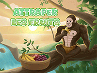 Attraper les fruits, jeu amusant en ligne, enfants et adultes
