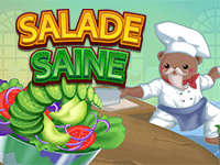 Salade saine, jeu amusant en ligne, enfants et adultes