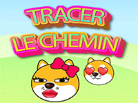 Tracer le chemin, jeu en ligne, enfants et adultes