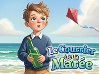 Le courrier de la marée, histoire gratuite illustrée racontée aux enfants de 5 ans et plus