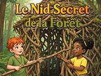 Le nid secret de la forêt, histoire illustrée racontée aux enfants de 5 ans et plus