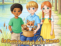 Le petit protégé de la Marne, histoire illustrée racontée aux enfants de 5 ans et plus
