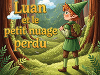 Luan et le petit Nuage perdu, histoire illustrée racontée aux enfants de 3 et 4 ans