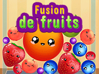Fusion de fruits,  jeu en ligne de stratégie pour enfants et adultes